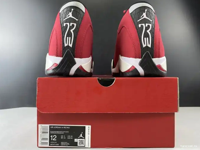 RED JORDAN RETRO 487471-006 14 AIR TORO GYM 0413